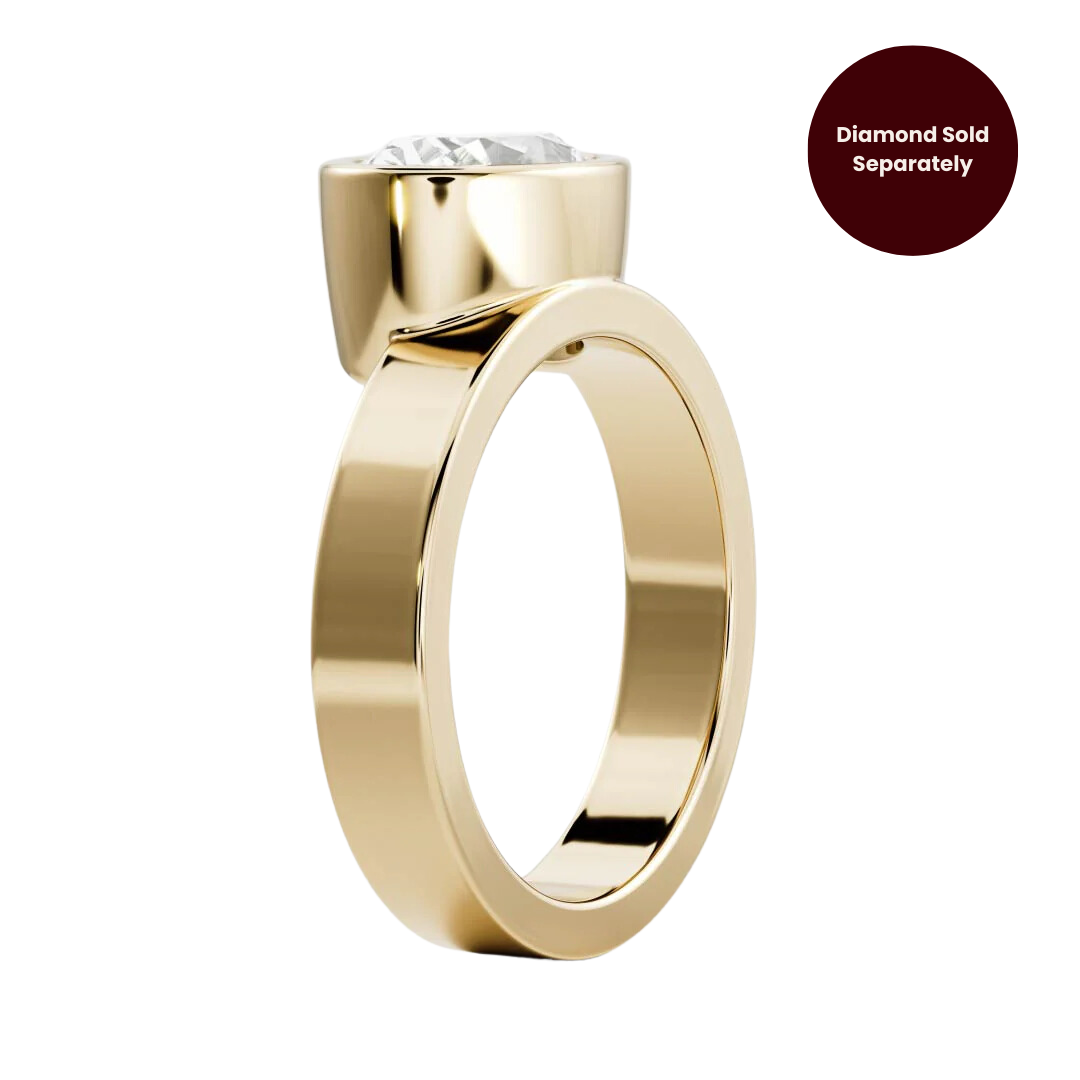 3.5mm Cigar Band Bezel Setting