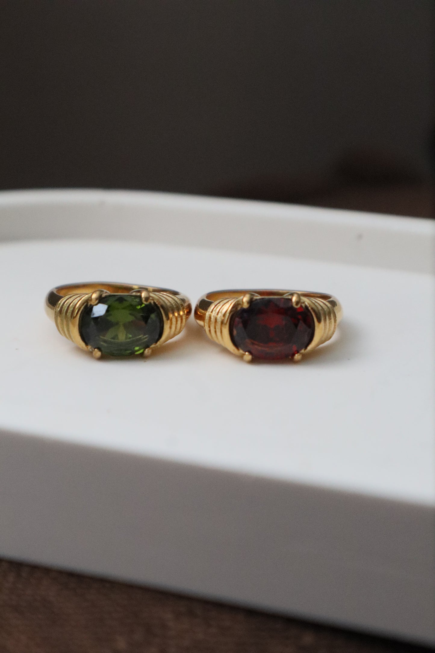 East-West Oval Chunky Ring