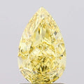 1.32ct Pear Lab Grown Diamond (Colour Fancy Vivid Yellow, Clarity VVS2, IGI Certified)