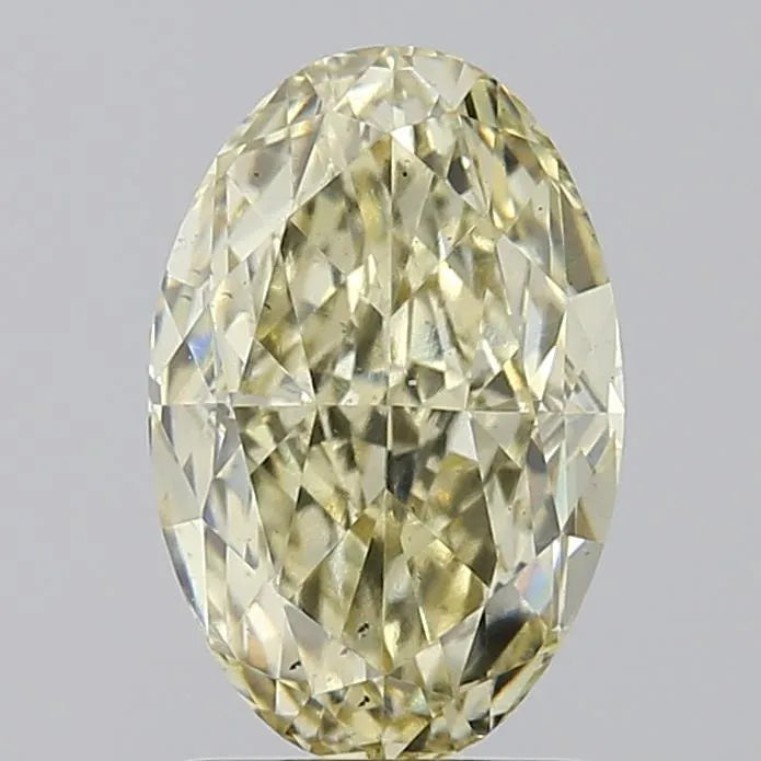 1.79ct Oval Lab Grown Diamond (Colour Fancy Light Yellow, Clarity VS2, IGI Certified)