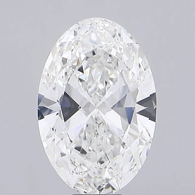 10.00ct Oval Lab Grown Diamond (Colour F, Clarity VVS2, IGI Certified)