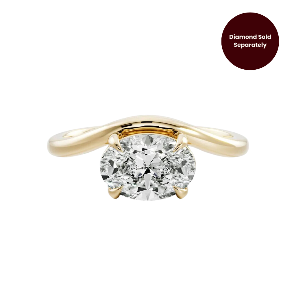 2mm Curved Band East-West Setting