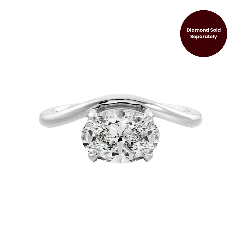 2mm Curved Band East-West Setting