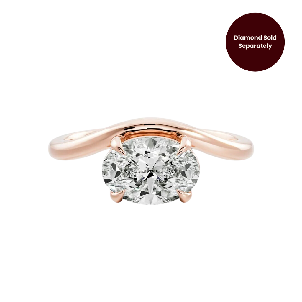 2mm Curved Band East-West Setting