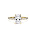 Radiant Diamond, Half Pavé Setting