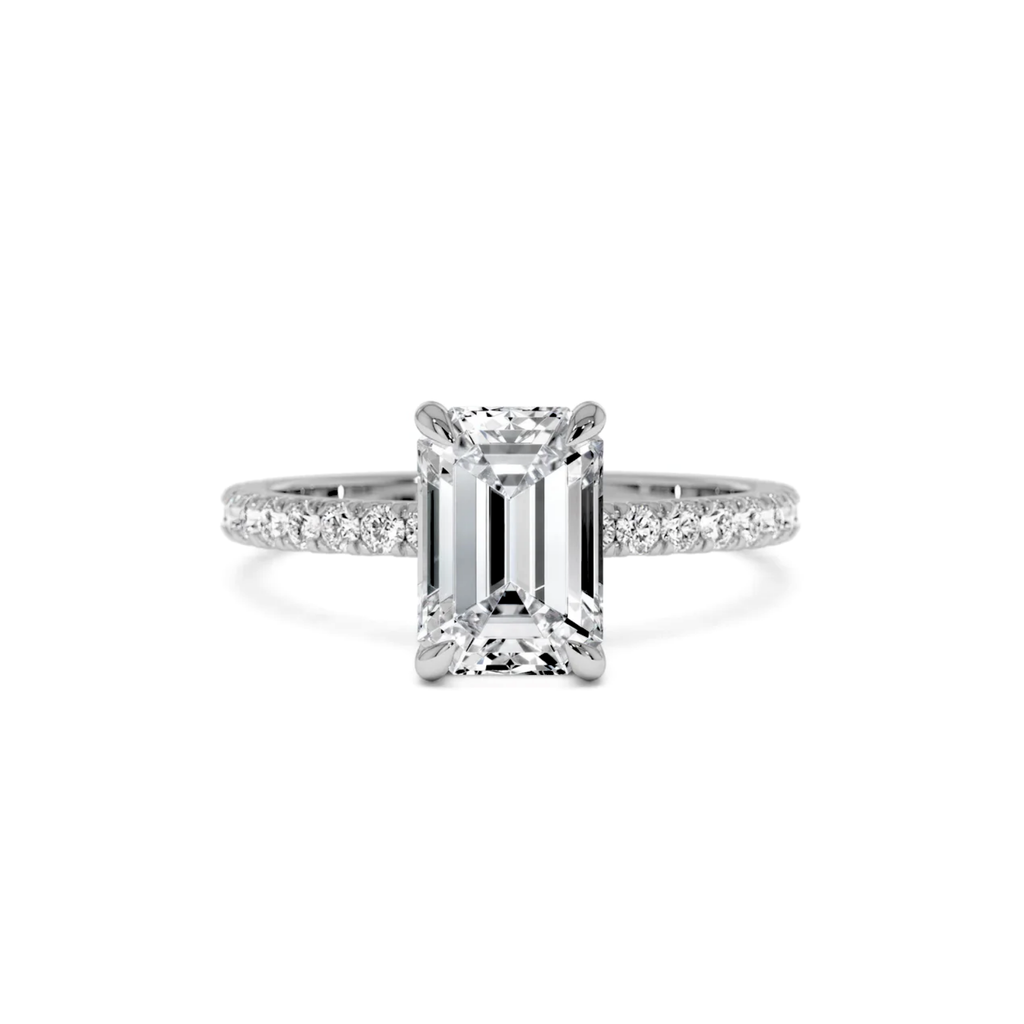 Half Eternity Claw Prong with Hidden Halo