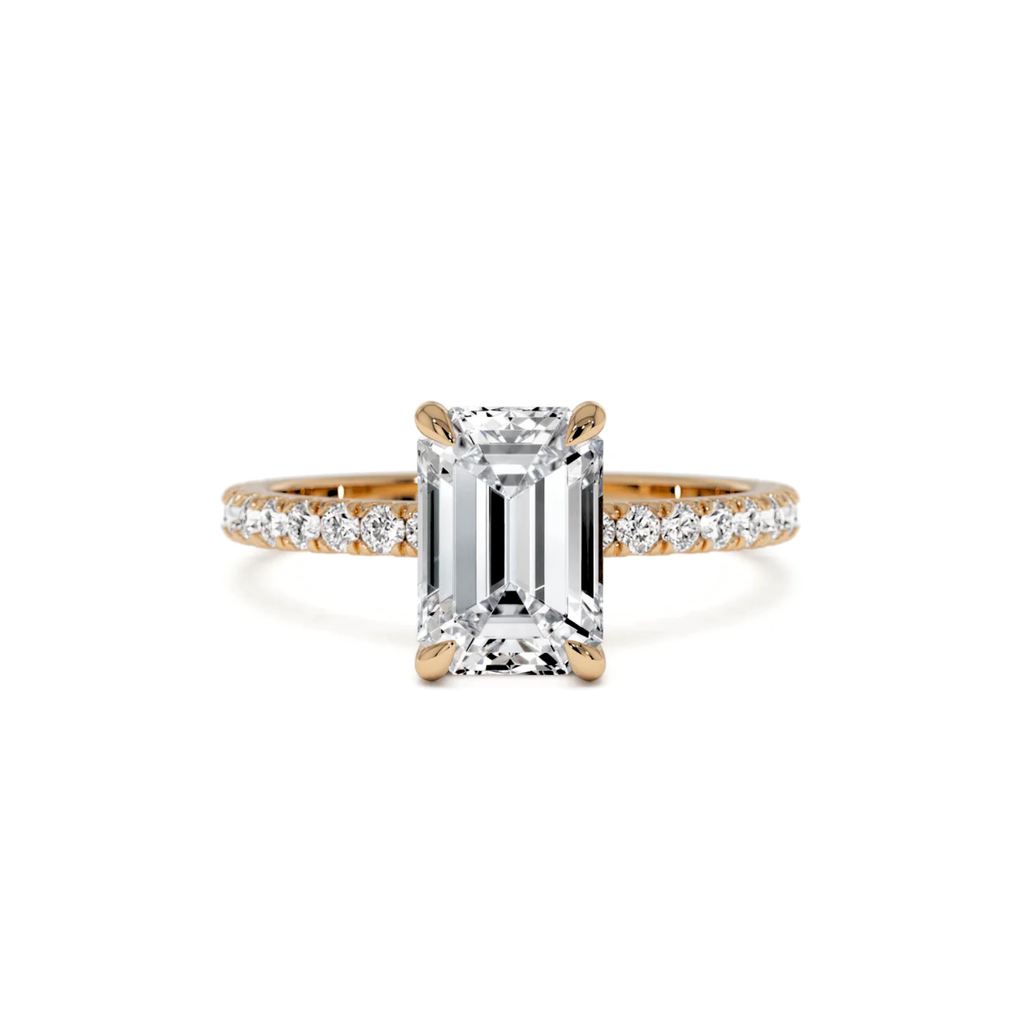 Half Eternity Claw Prong with Hidden Halo