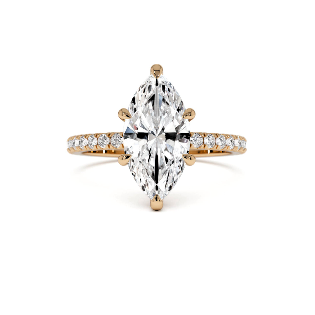 Half Eternity Claw Prong with Hidden Halo