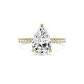 Pear Diamond, Half Pavé Setting