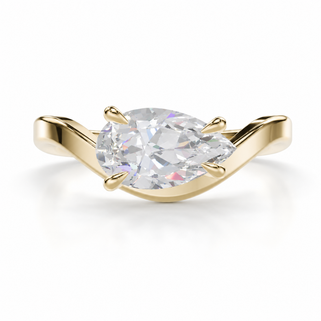 Pear Pinky Ring