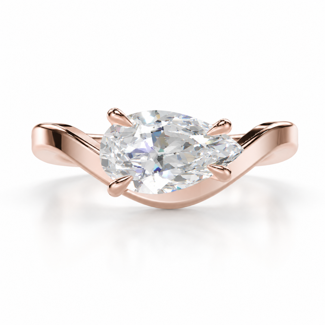 Pear Pinky Ring