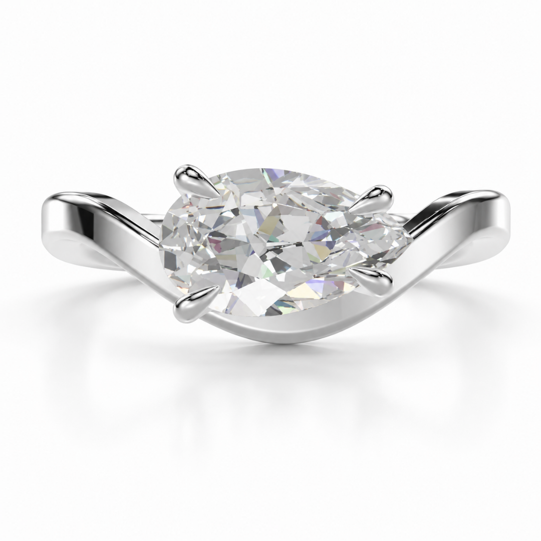 Pear Pinky Ring