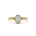 Oval Diamond, Bezel Setting