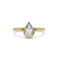 Pear Diamond, Bezel Setting