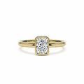 Radiant Diamond, Bezel Setting