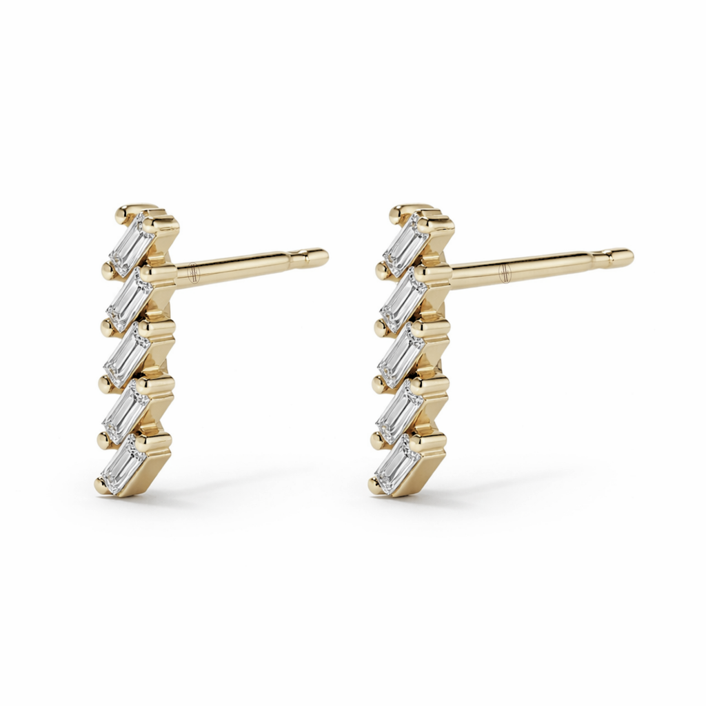 Baguette Diamond Drops