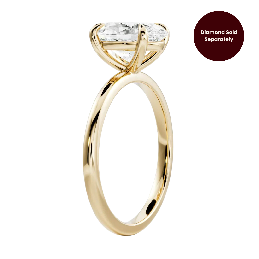 9ct Yellow Gold Claw-Prong 1.8mm Solitaire Setting