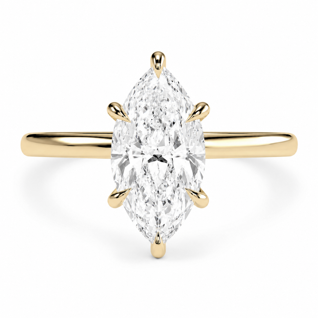Marquise Diamond, High Profile Claw Prong