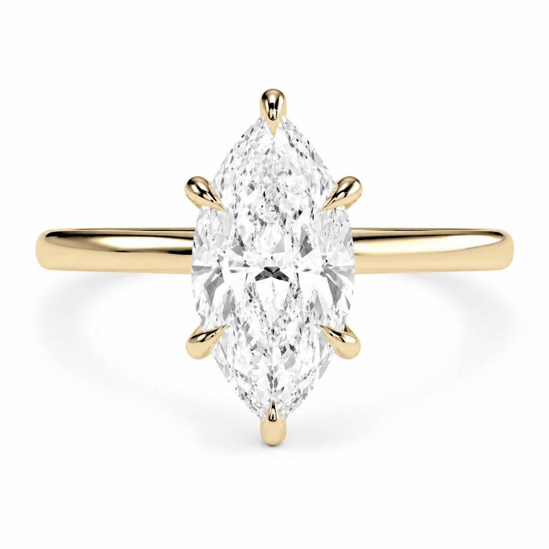 Marquise Diamond, High Profile Claw Prong