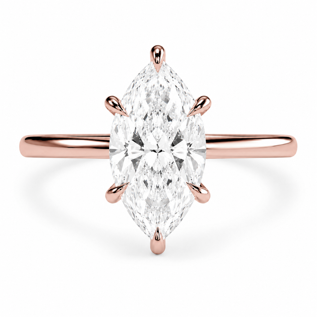 Marquise Diamond, High Profile Claw Prong