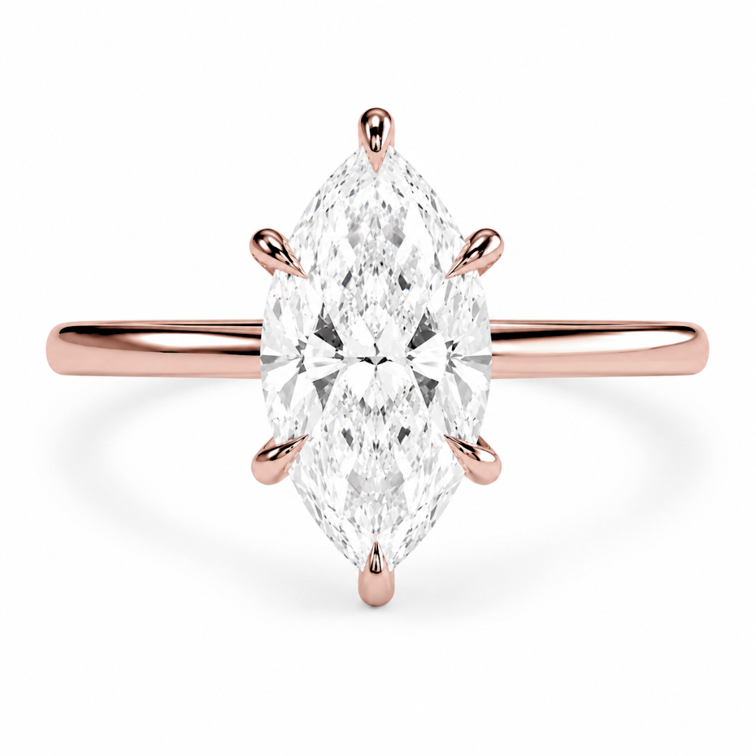 Marquise Diamond, High Profile Claw Prong