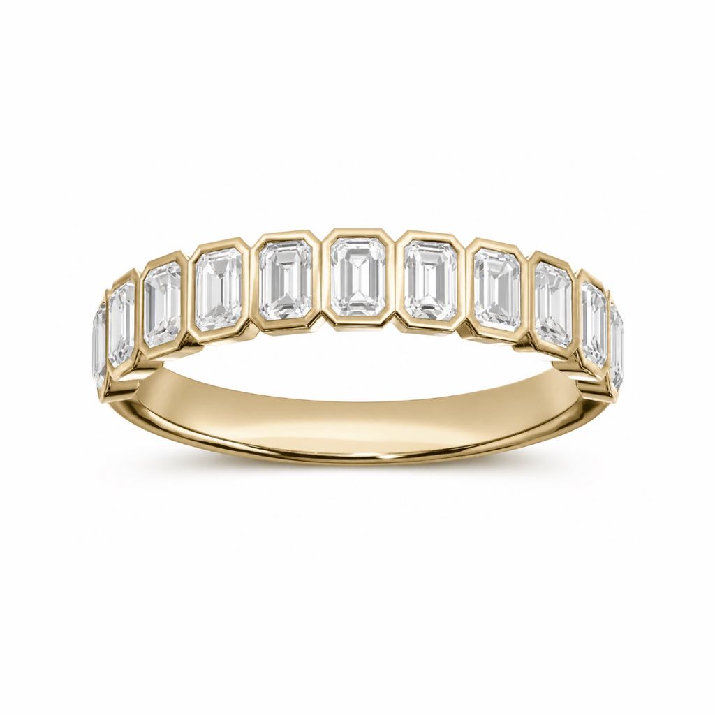 emerald-bezel-half-eternity-wedding-band