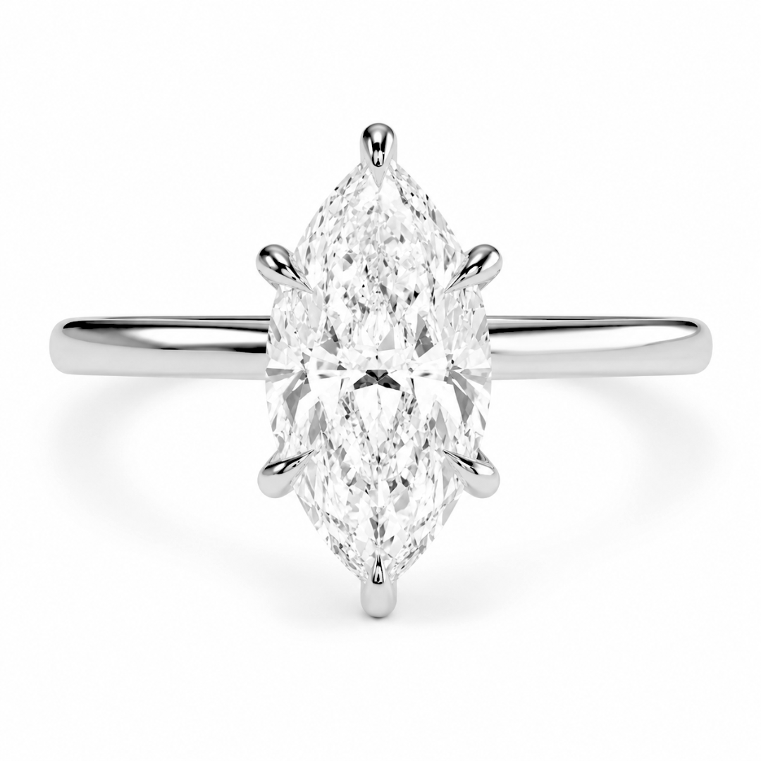 Marquise Diamond, High Profile Claw Prong