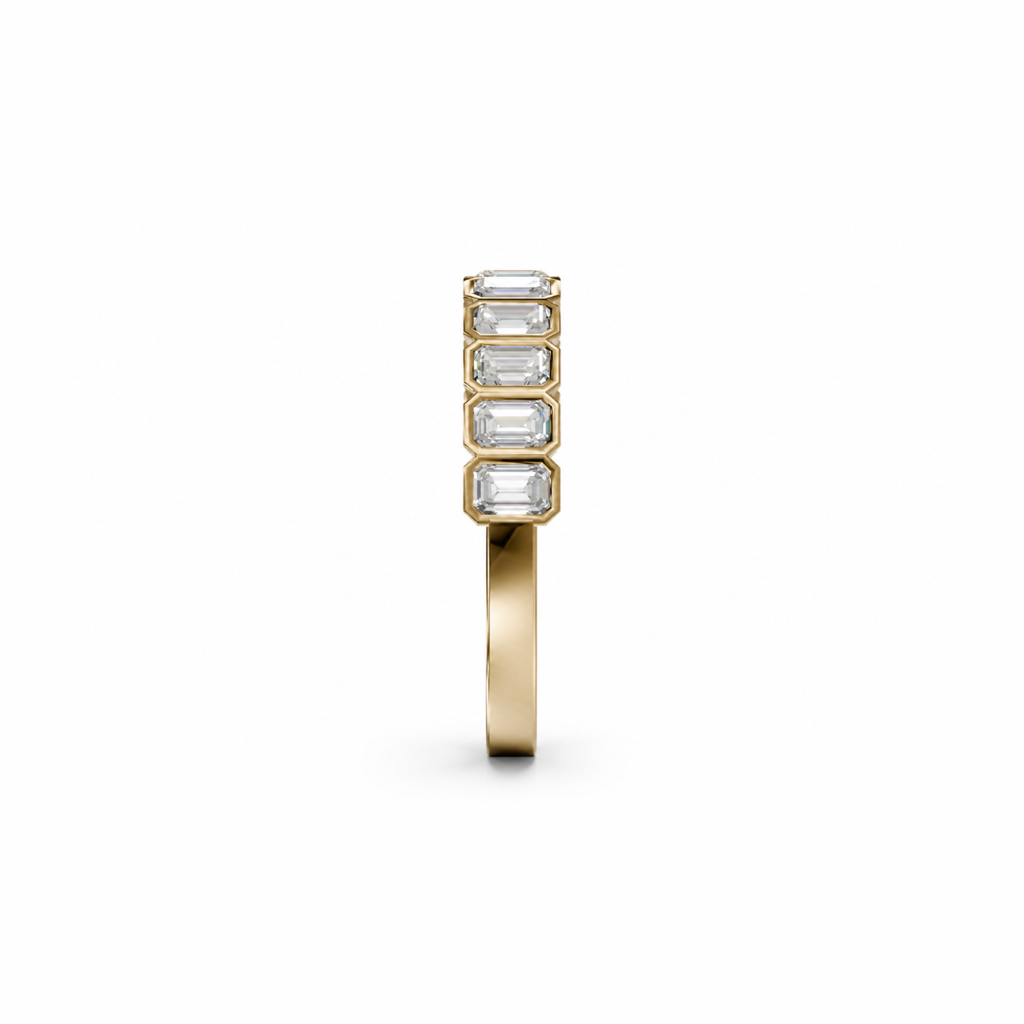 Emerald Bezel Half Eternity