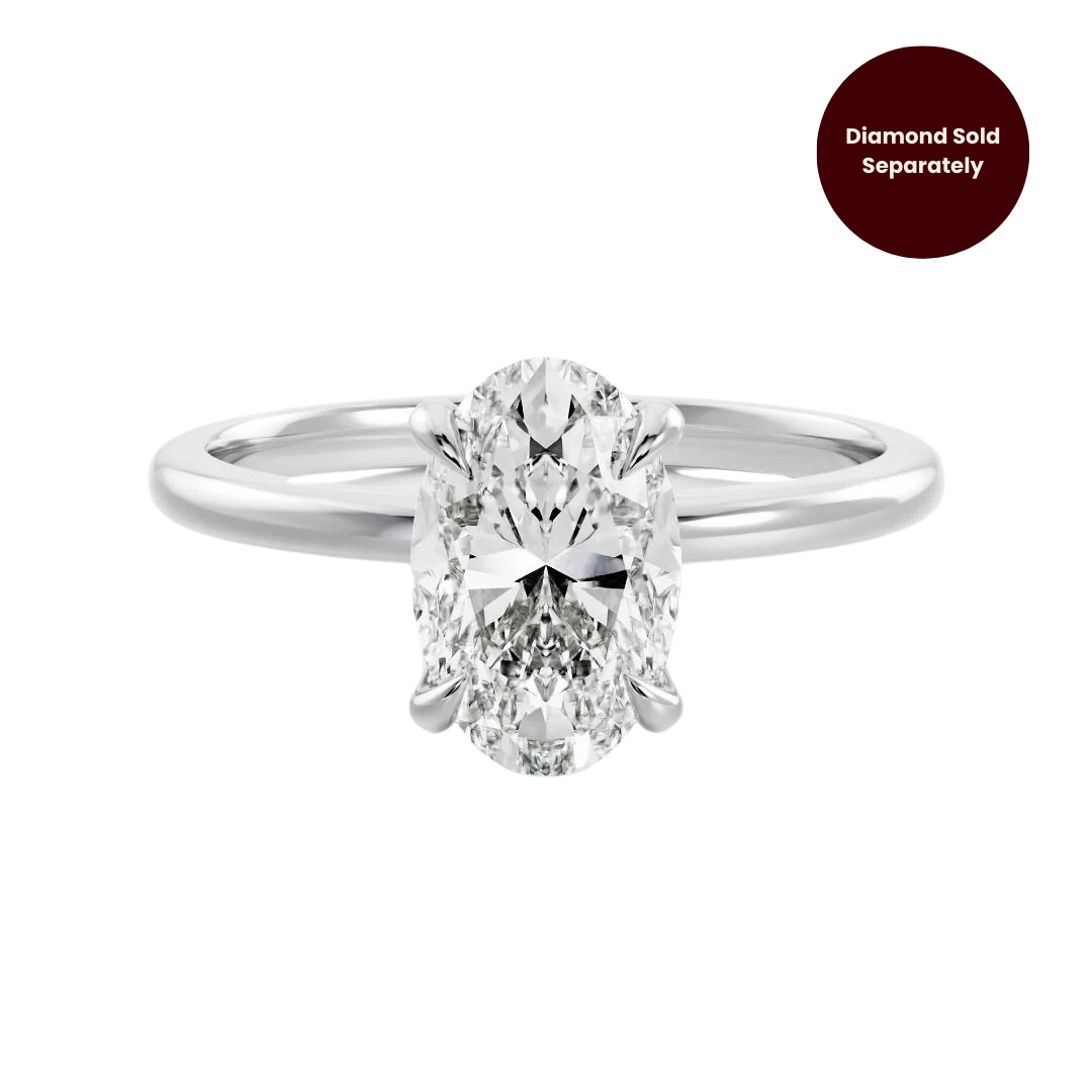 9ct White Gold Claw-Prong 1.8mm Solitaire Setting