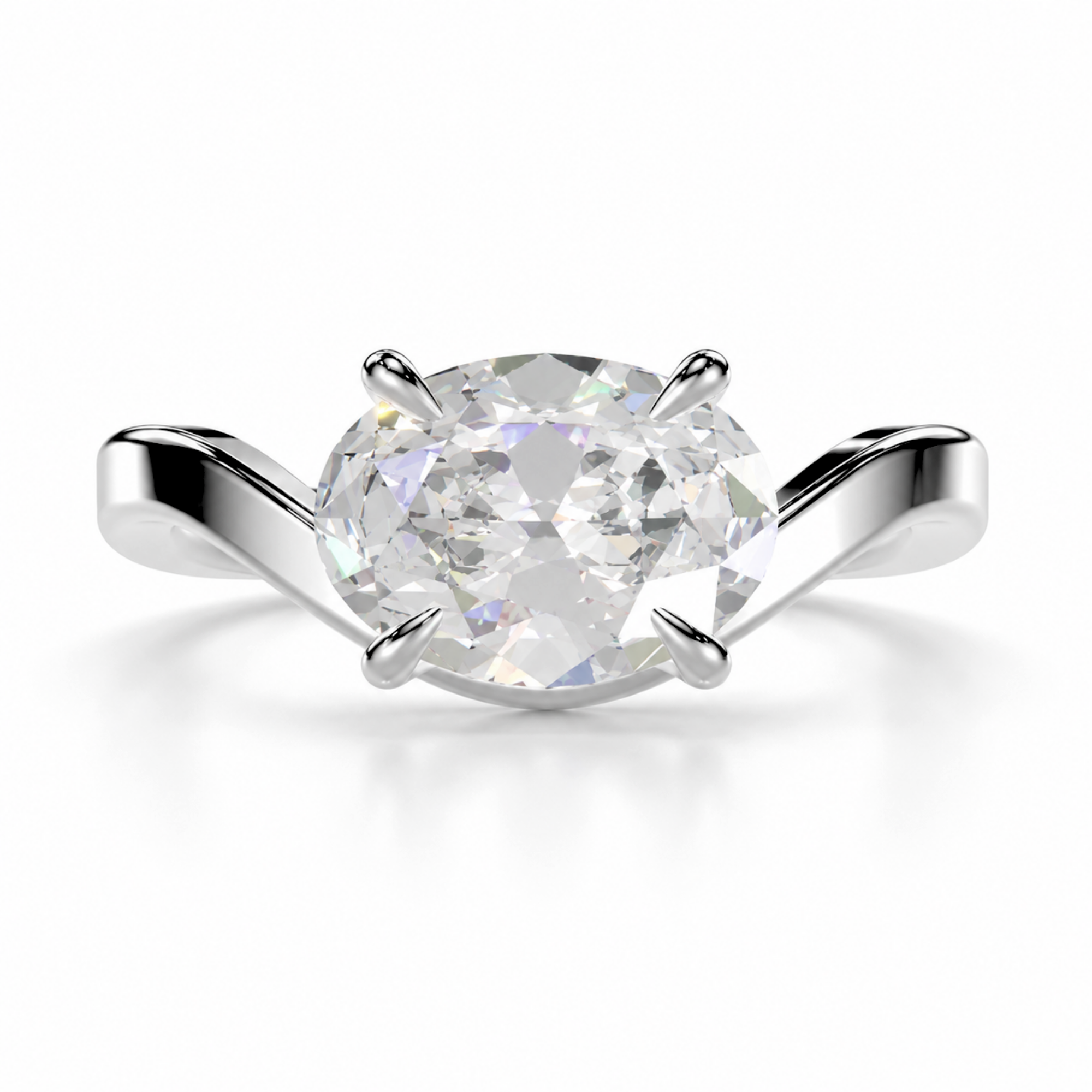 Oval Diamond, Curve Setting