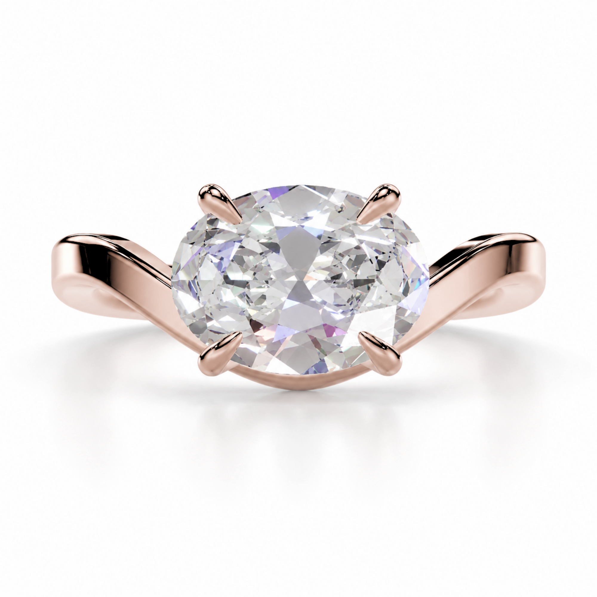 Oval Diamond, Curve Setting