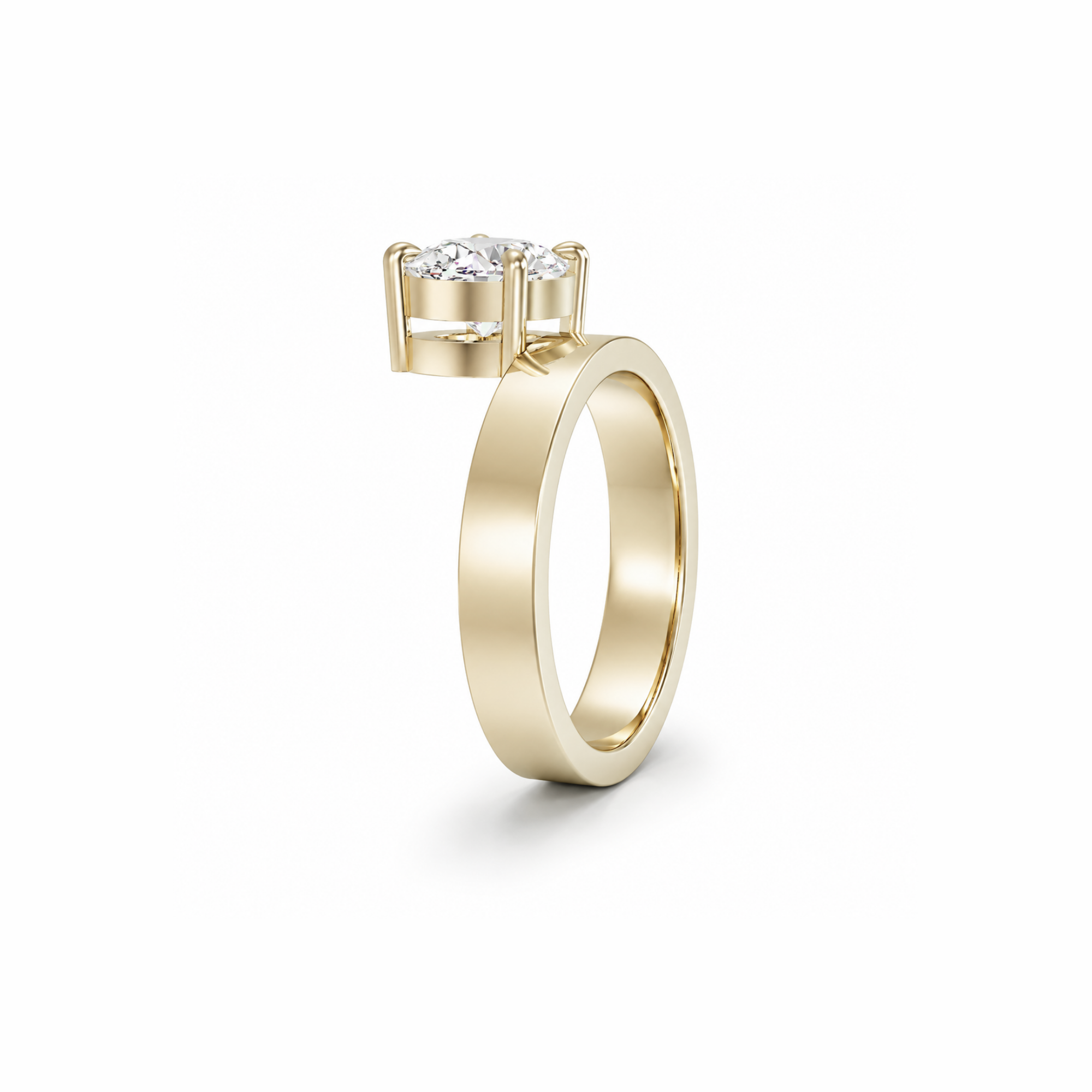 East West Oval 3.5mm Low Profile Cigar Setting