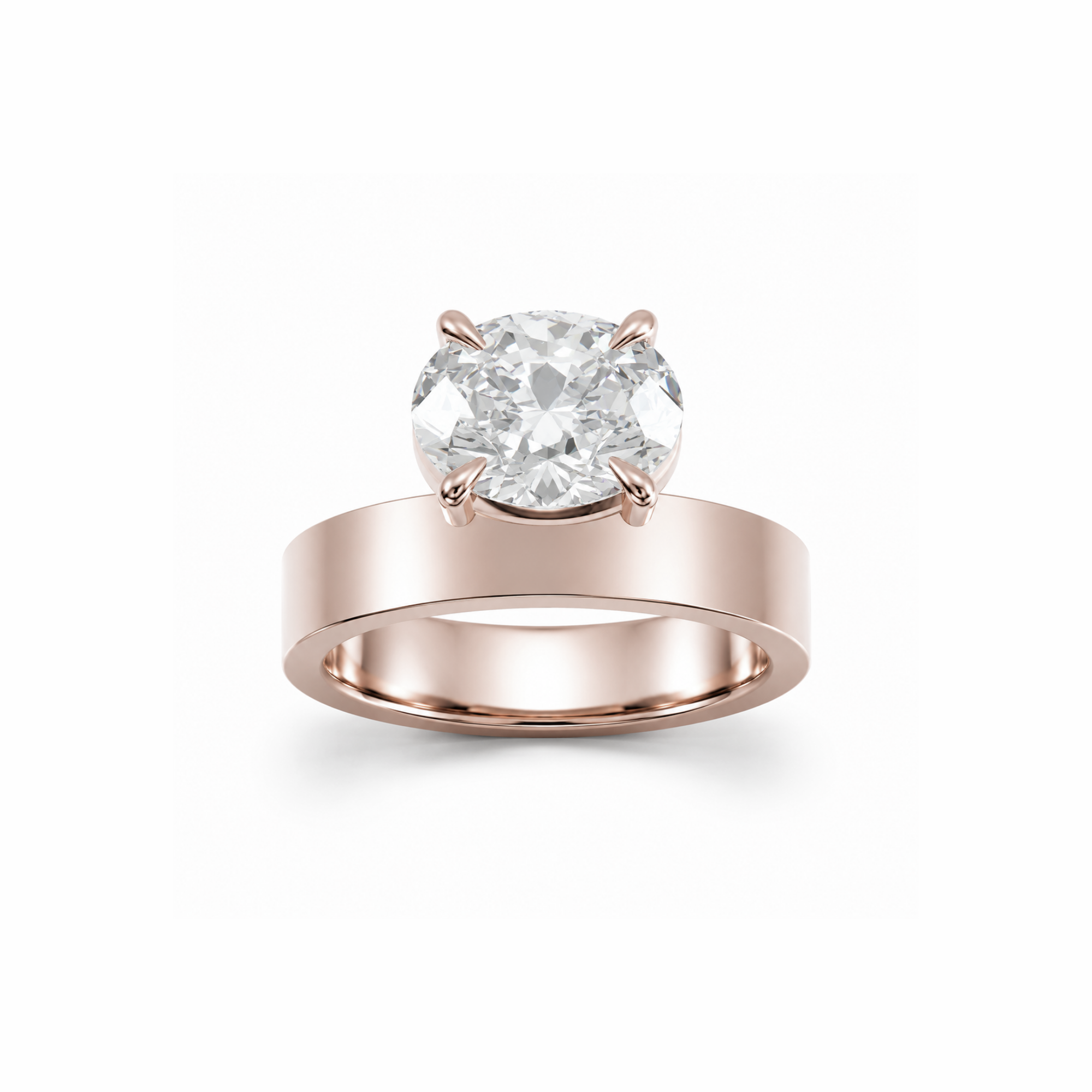 East West Oval 3.5mm Low Profile Cigar Setting