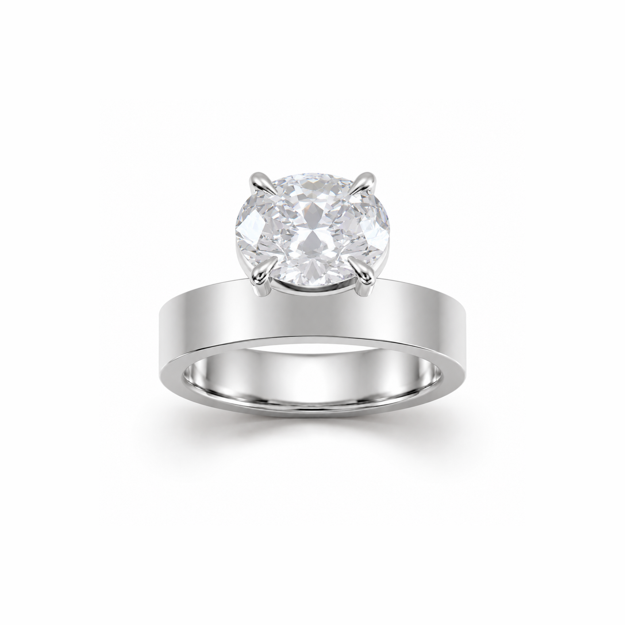 East West Oval 3.5mm Low Profile Cigar Setting