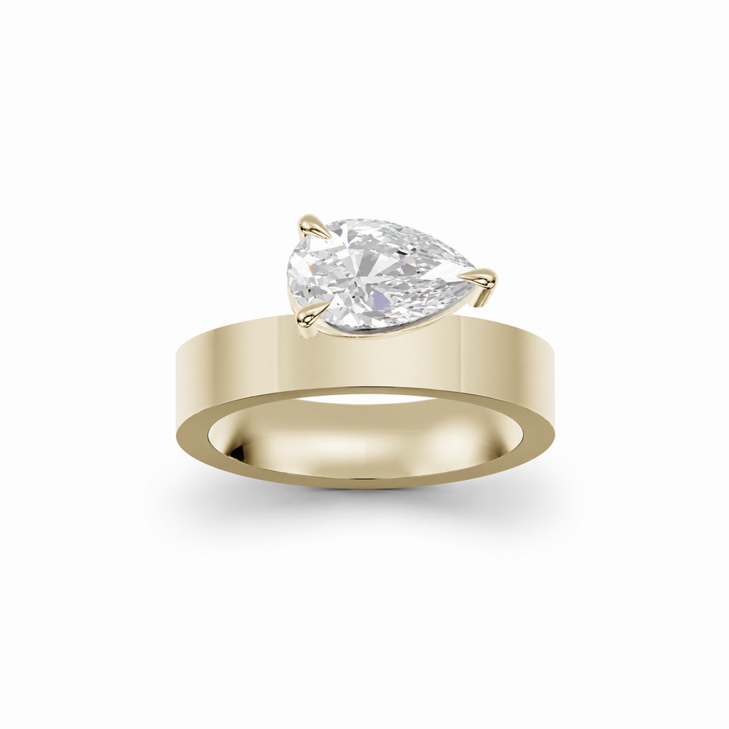 East West Pear 3.5mm Low Profile Cigar Setting