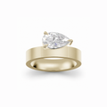 East West Pear 3.5mm Low Profile Cigar Setting