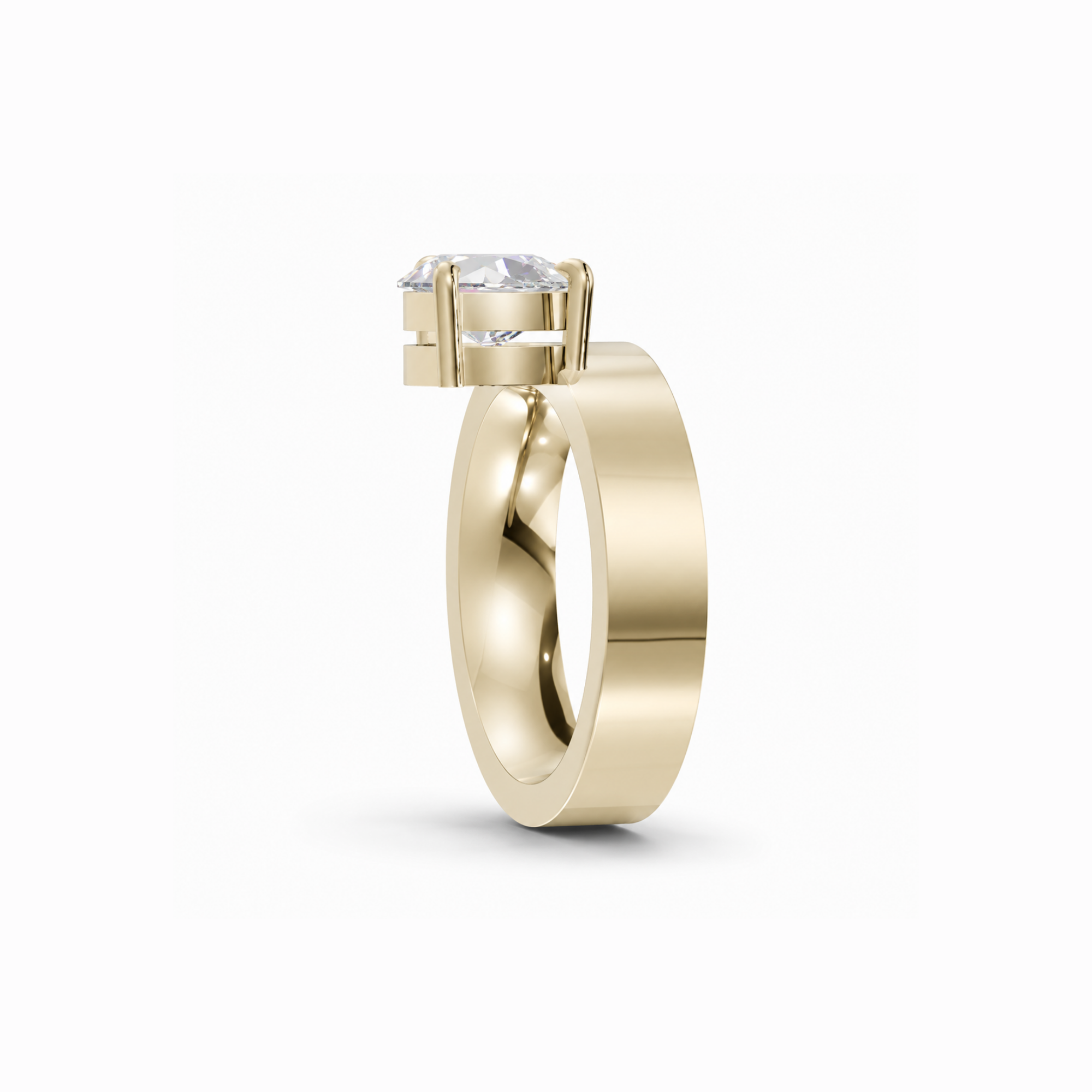 East West Pear 3.5mm Low Profile Cigar Setting