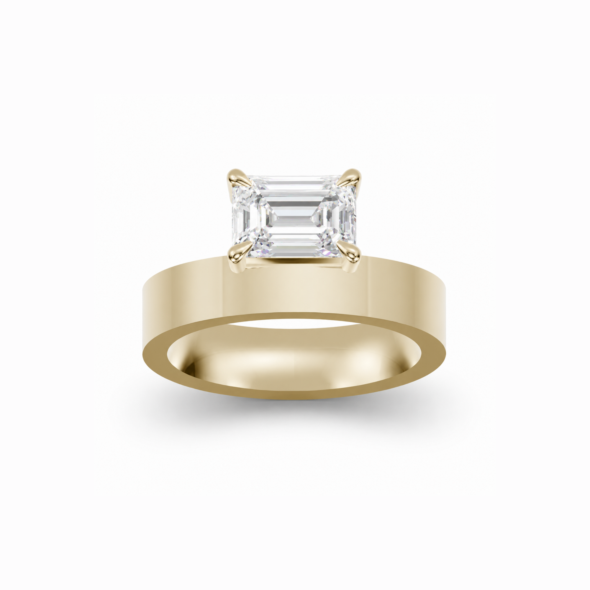 East West Emerald 3.5mm Low Profile Cigar Setting
