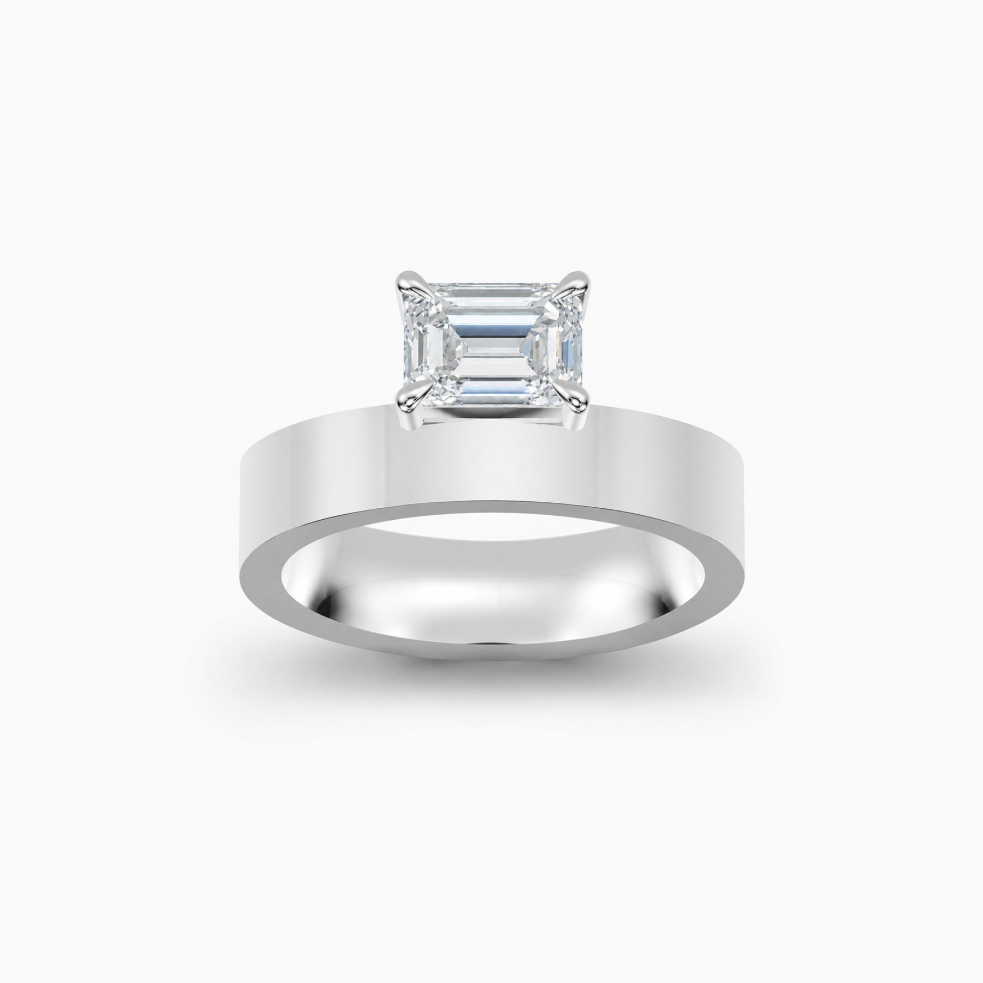 East West Emerald 3.5mm Low Profile Cigar Setting