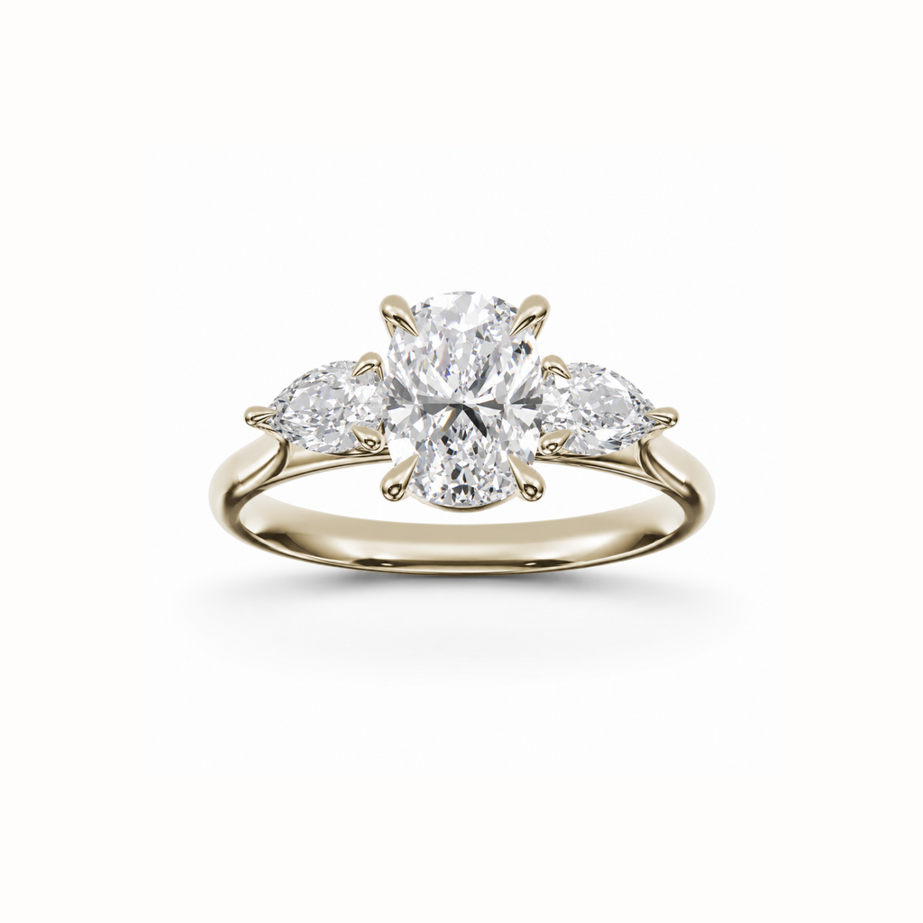 Elongated Cushion & Pear Diamond Trilogy