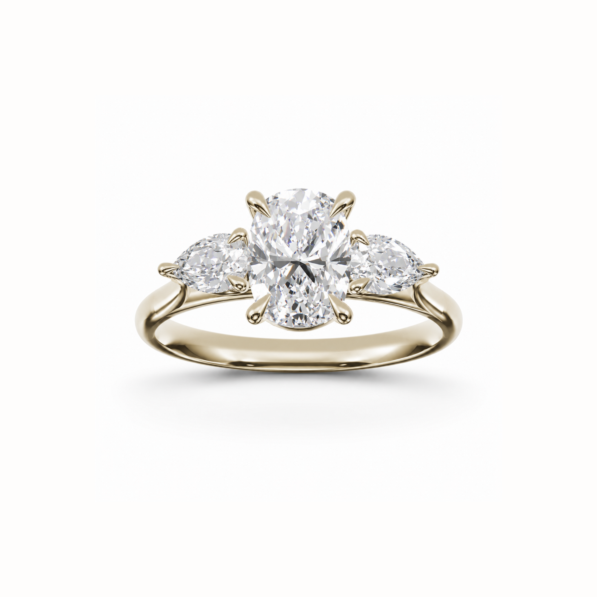 Elongated Cushion & Pear Diamond Trilogy