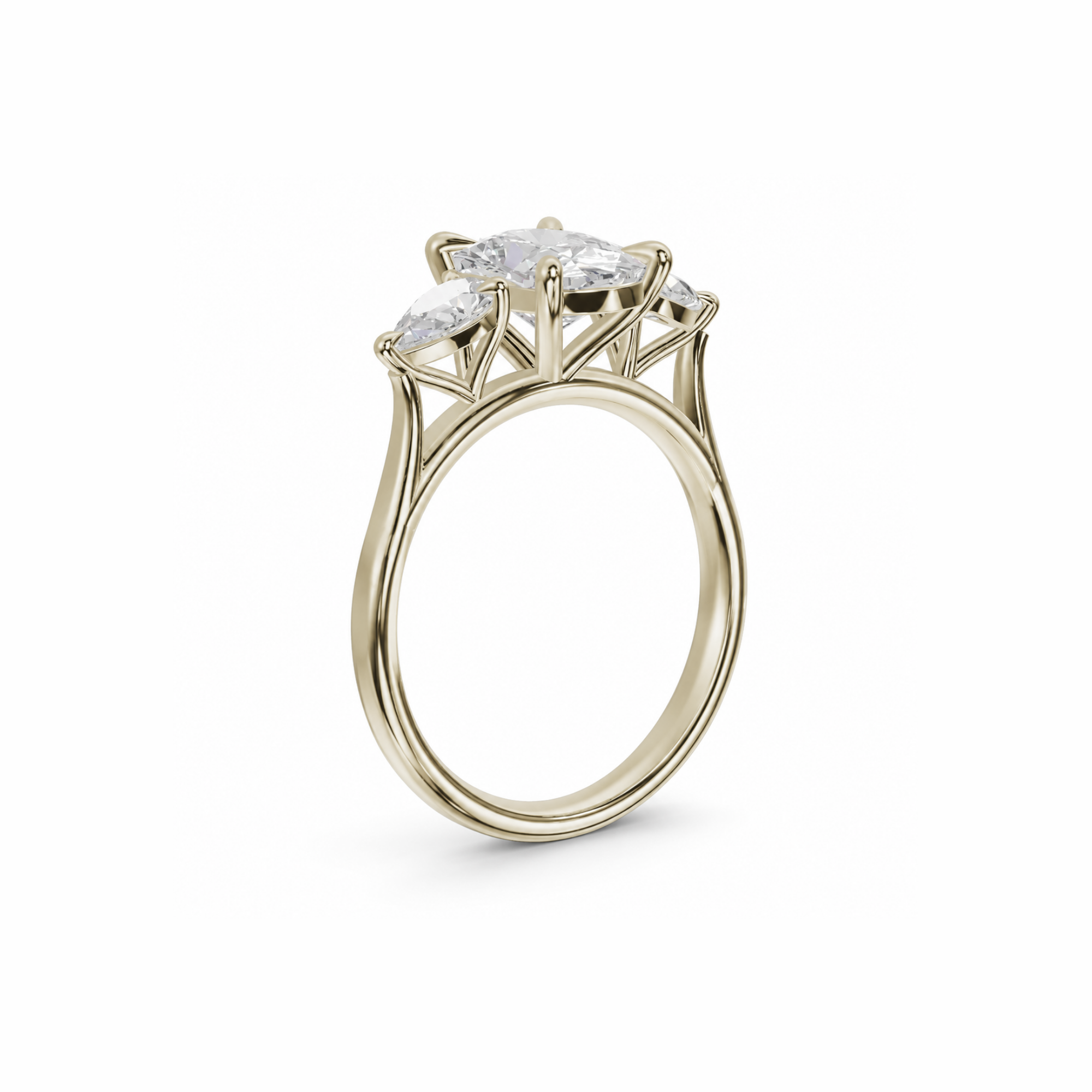 Elongated Cushion & Pear Diamond Trilogy