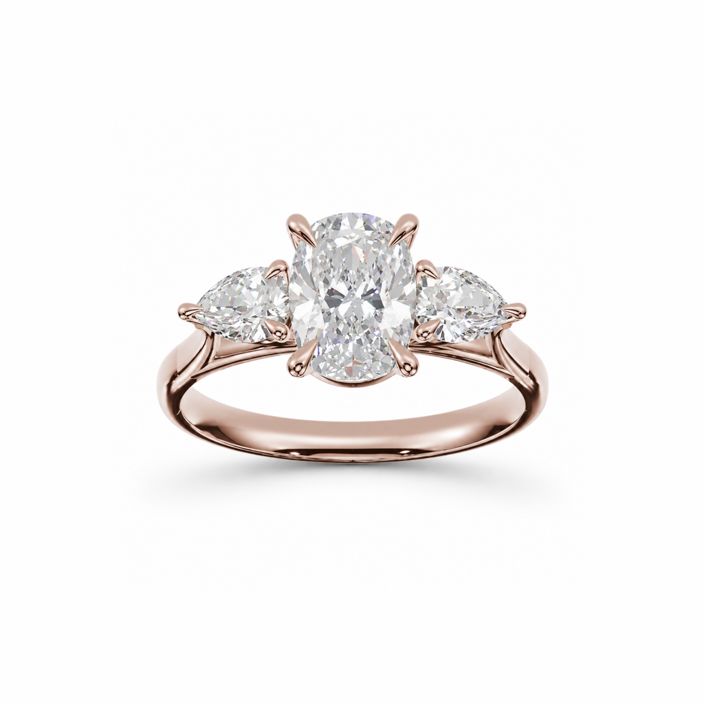 Elongated Cushion & Pear Diamond Trilogy