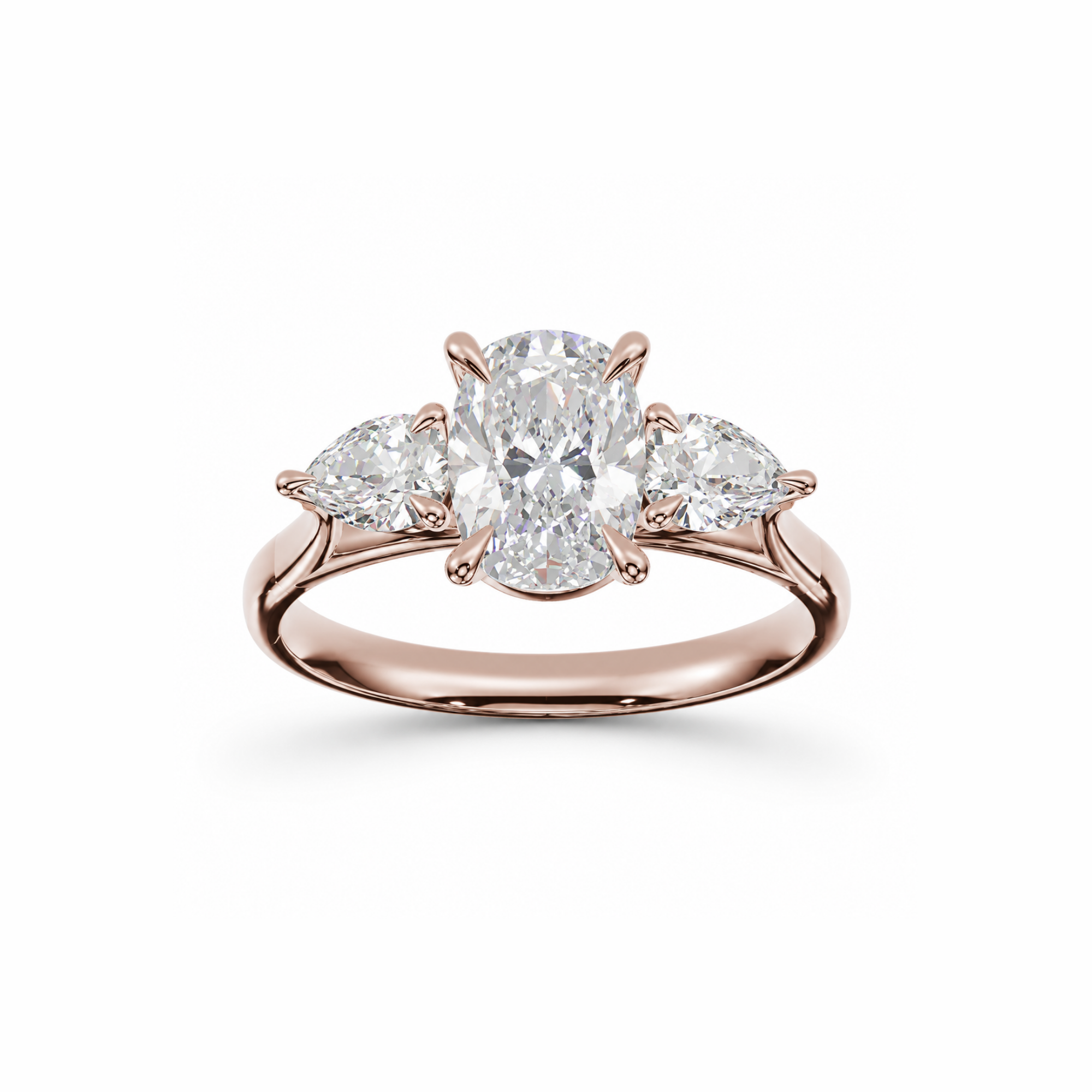 Elongated Cushion & Pear Diamond Trilogy