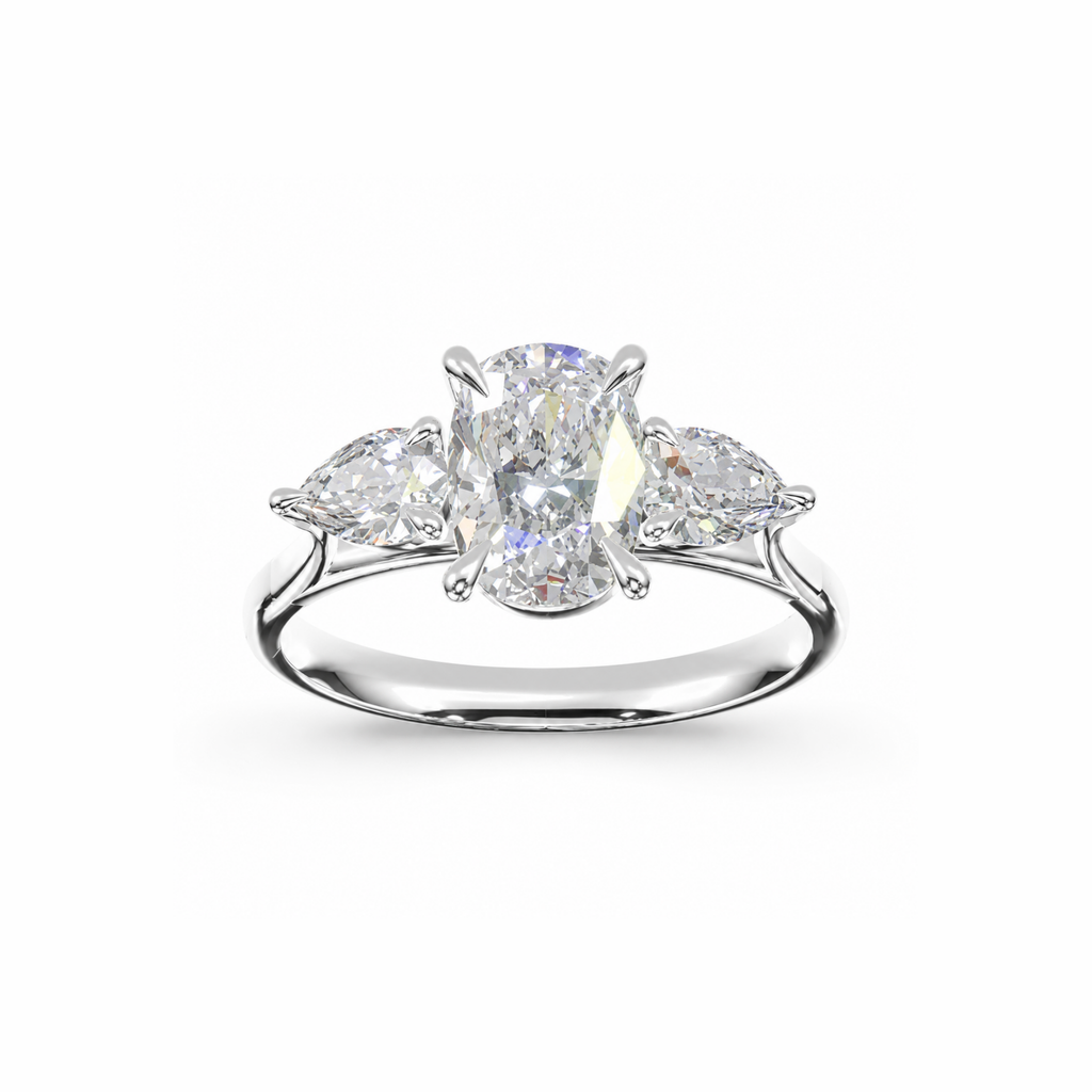 Elongated Cushion & Pear Diamond Trilogy