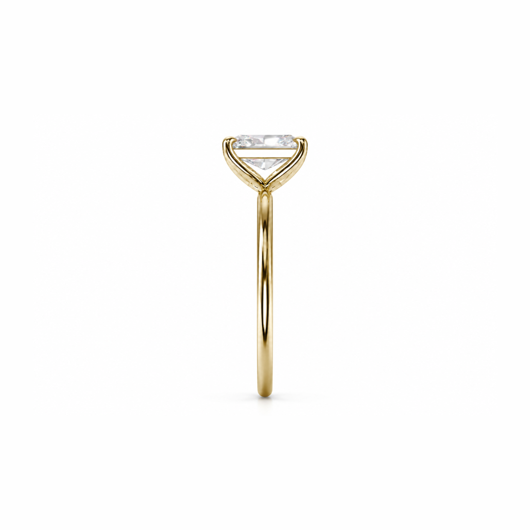 Radiant Diamond, High Profile Tulip Setting