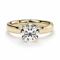 Round Diamond, Cigar Band Setting