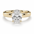 Oval Diamond, Cigar Band Setting