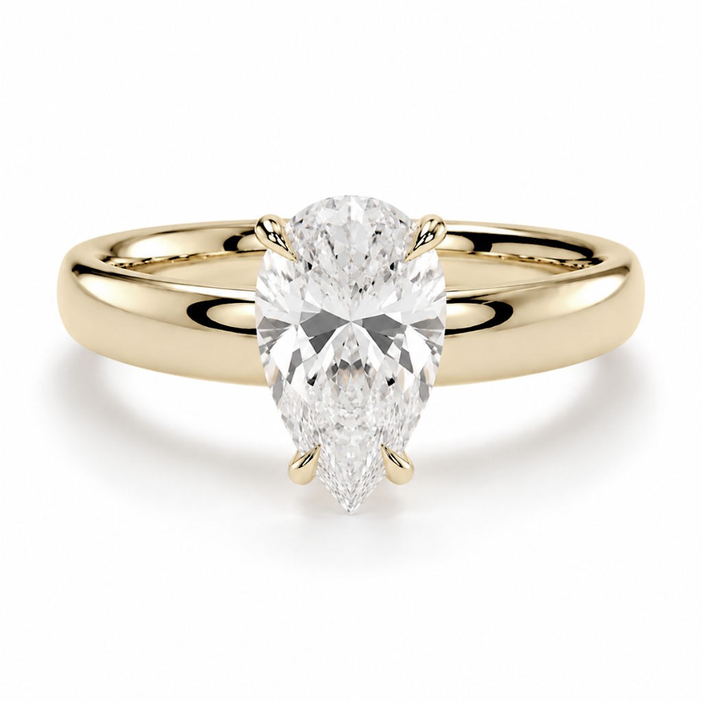 Pear Diamond, Cigar Band Setting