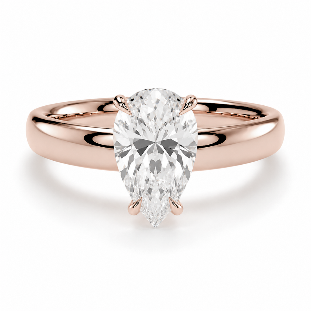 Pear Diamond, Cigar Band Setting